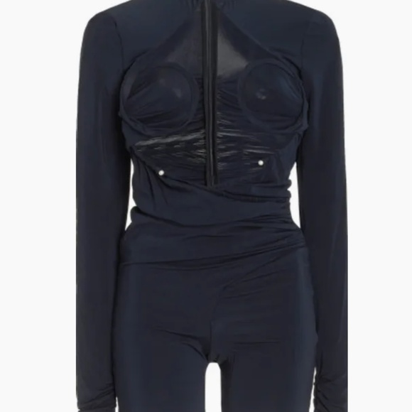 Christopher Esber - Zephyr Cutout Jersey Bodysuit - Blue - AU 10 - Moda Operandi - Picture 1 of 5